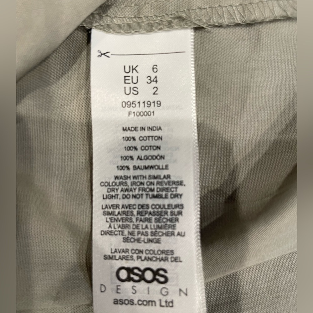 ASOS Design Button Up Long Sleeve Dress - Picture 4 of 4